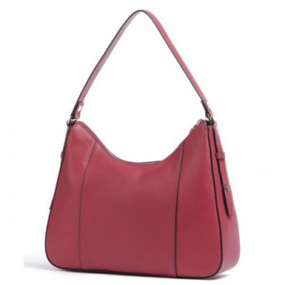 Piquadro Circle Shoulder bag fine grain cow leather red