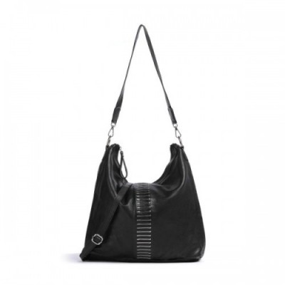 Taschendieb Wien Johannesgasse 2 Hobo bag grained cow leather black