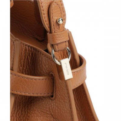 Coccinelle Kliche Handbag grained cow leather brown