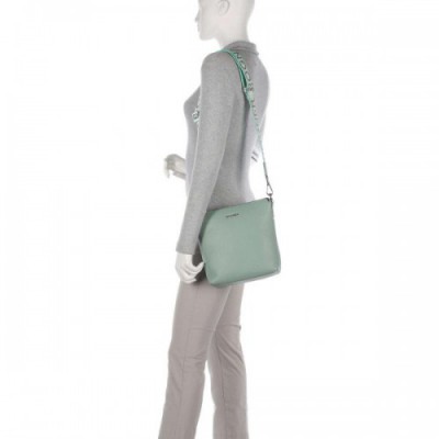 Bogner Andermatt Flavia Crossbody bag grained leather mint green