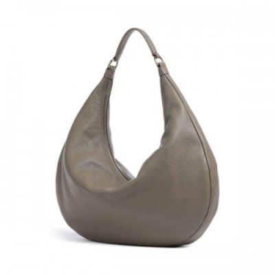 Abro Dalia Nana Hobo bag grained cow leather taupe