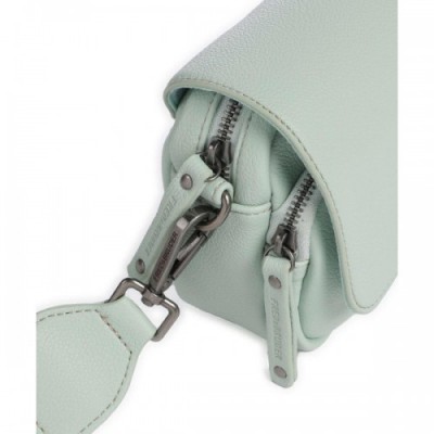 FredsBruder Bestie Crossbody bag recycled leather mint green