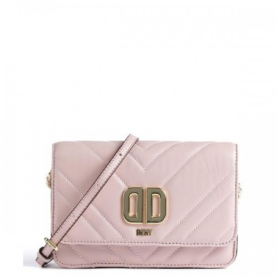 DKNY Delphine Crossbody bag lamb leather rose