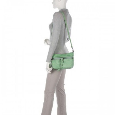 FredsBruder Dear Crossbody bag grained leather green