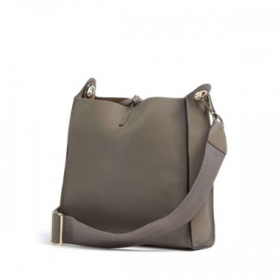 Abro Dalia Raquel Crossbody bag grained cow leather taupe