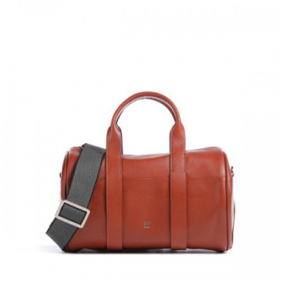 DuDu Bags Megan Handbag softly grained calfskin auburn