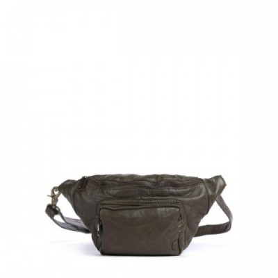 Depeche Power Field Fanny pack sheepskin leather olive-green