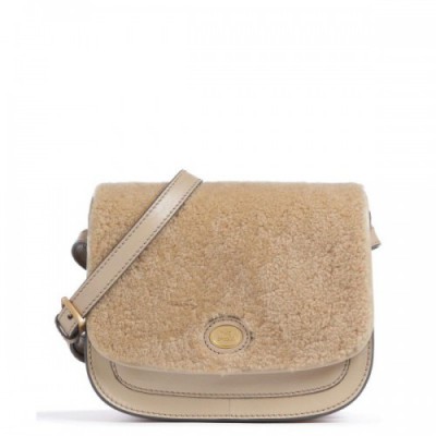 The Bridge Story Donna Crossbody bag fur, fine grain cow leather light brown