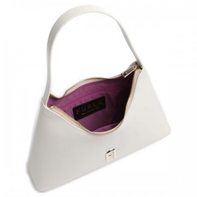 Furla Diamante S Hobo bag leather ivory