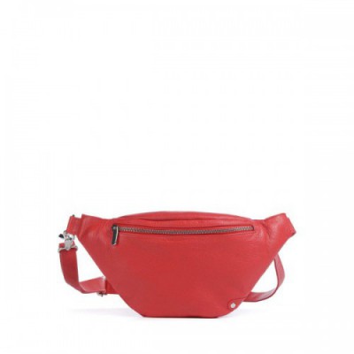 Depeche Fashion Favorites Fanny pack soft cow leather red