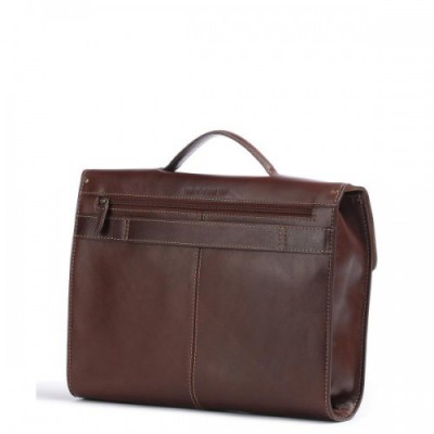 Picard Toscana Briefcase fine grain cow leather brown