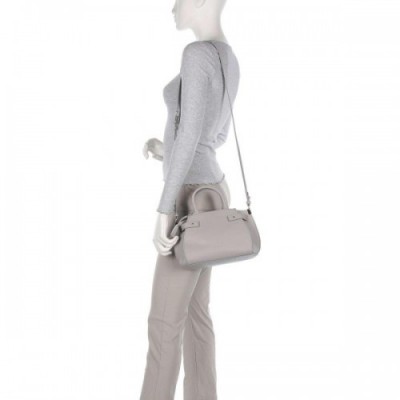 Coccinelle Kliche Handbag grained leather light grey