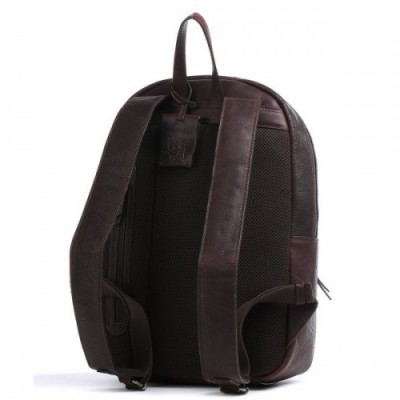 Burkely Antique Avery Backpack 14″ grained leather dark brown