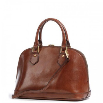 The Bridge Story Donna Handbag fine grain cow leather brown