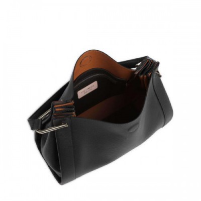 Coccinelle Wallace Shoulder bag grained leather black