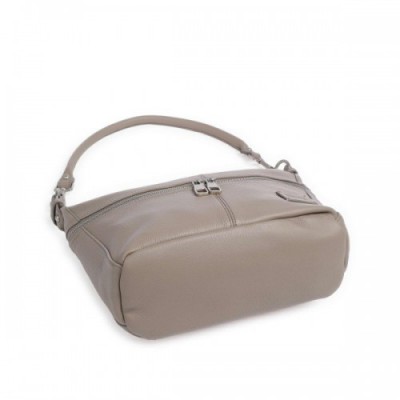 FredsBruder Feeling Good Shoulder bag grained leather taupe