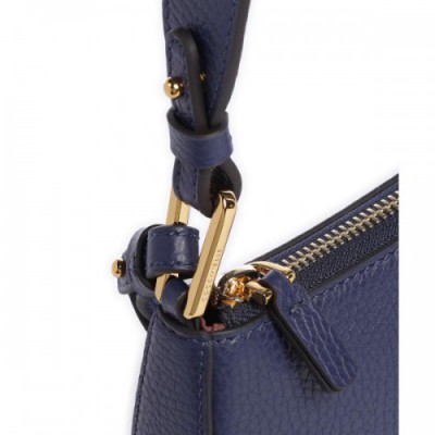 Coccinelle Merveille Shoulder bag grained leather dark blue