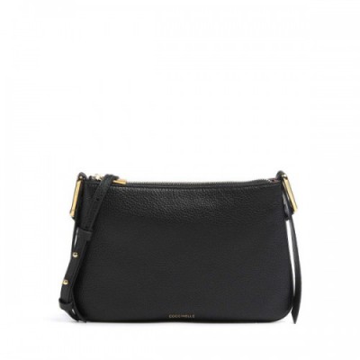 Coccinelle Magie Crossbody bag grained cow leather black