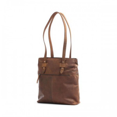 Harold's Antic Tote bag cow leather brown