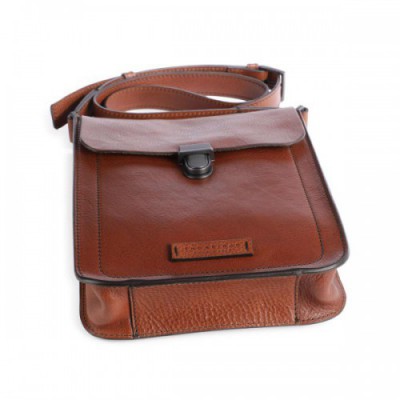 The Bridge Ettore Crossbody bag fine grain cow leather brown