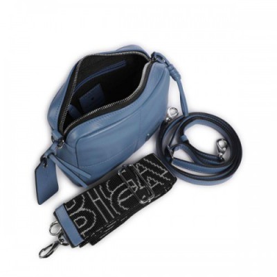 Picard Plaza Crossbody bag soft cow leather blue-grey