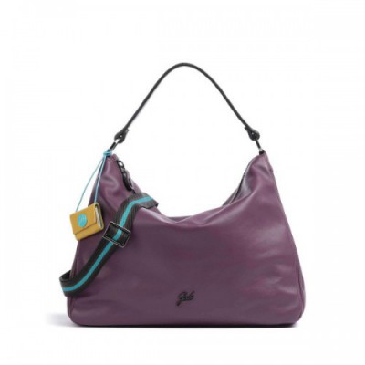 Gabs Stripes Calliope Hobo bag softly grained calfskin berry